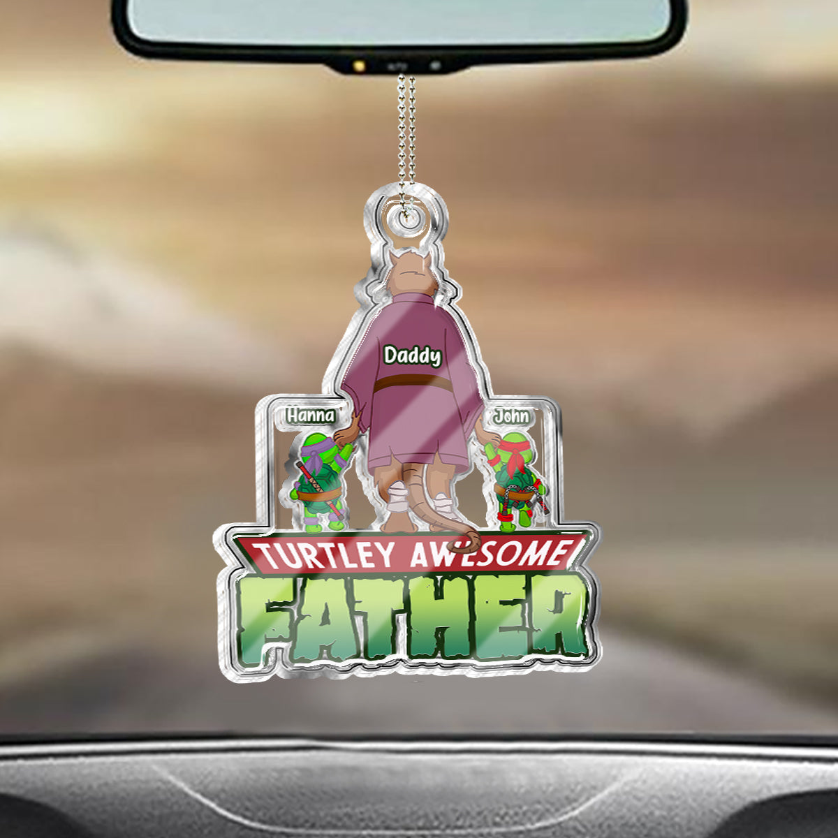 UFO With A Cat - Personalized Cat Custom Shaped Car Ornament