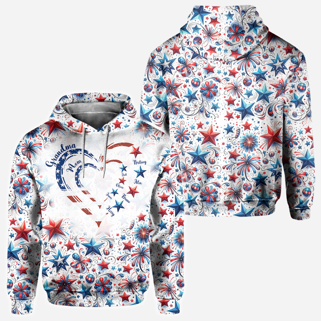 T-shirt personnalisé « Grand-mère américaine »