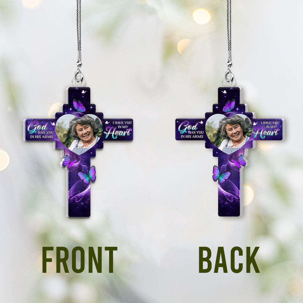 In Our Hearts Always - Personalized Memorial Car Ornament