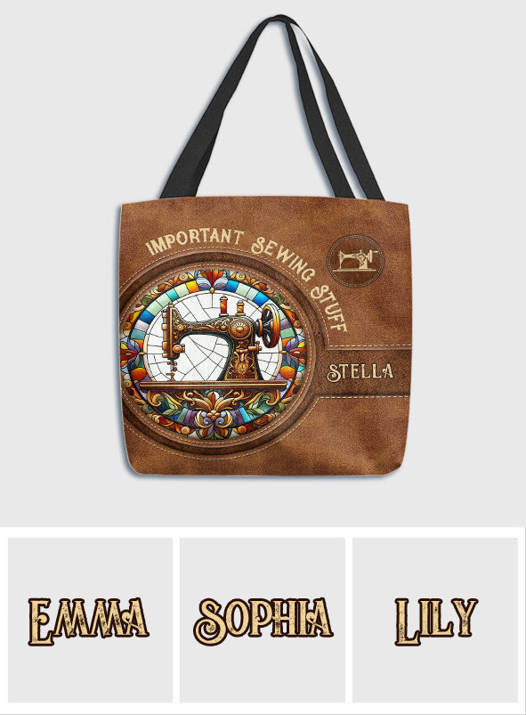 Articles de couture essentiels - Sac fourre-tout de couture personnalisé