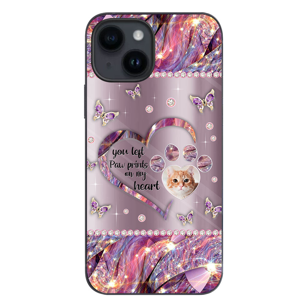 Tu as laissé des empreintes de pattes dans mon cœur - Coque de téléphone personnalisée pour chien