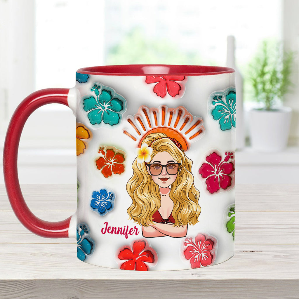 Ambiance estivale - Mug personnalisé « Amoureux de la mer »