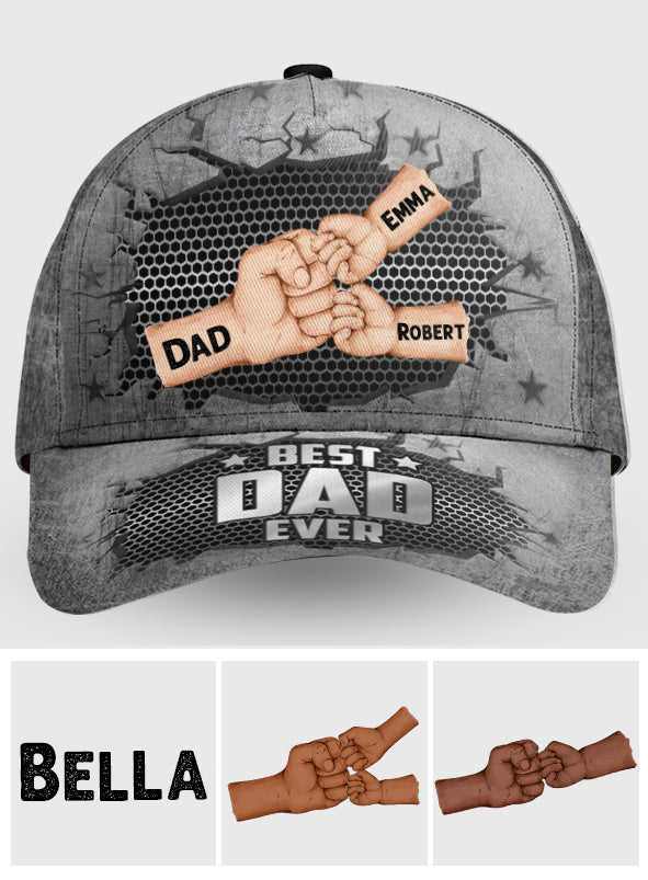 Meilleur papa du monde - Casquette classique personnalisée pour papa