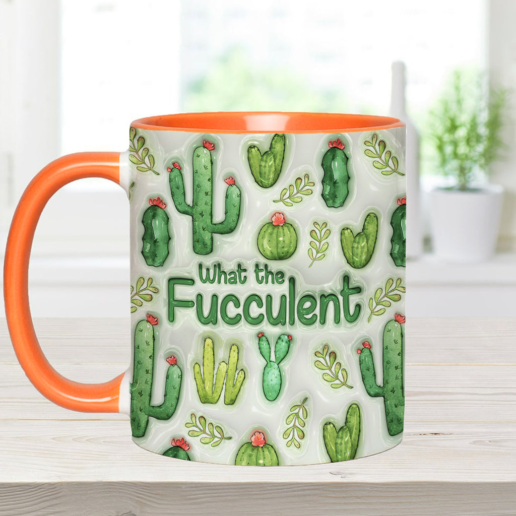 Plantes succulentes et succulentes - Mug personnalisé avec motif cactus