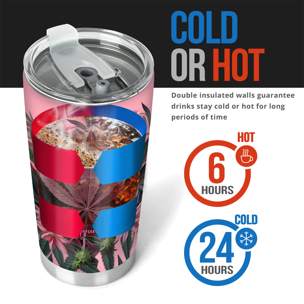 Gobelet à herbe personnalisé Pink Stoner Chick