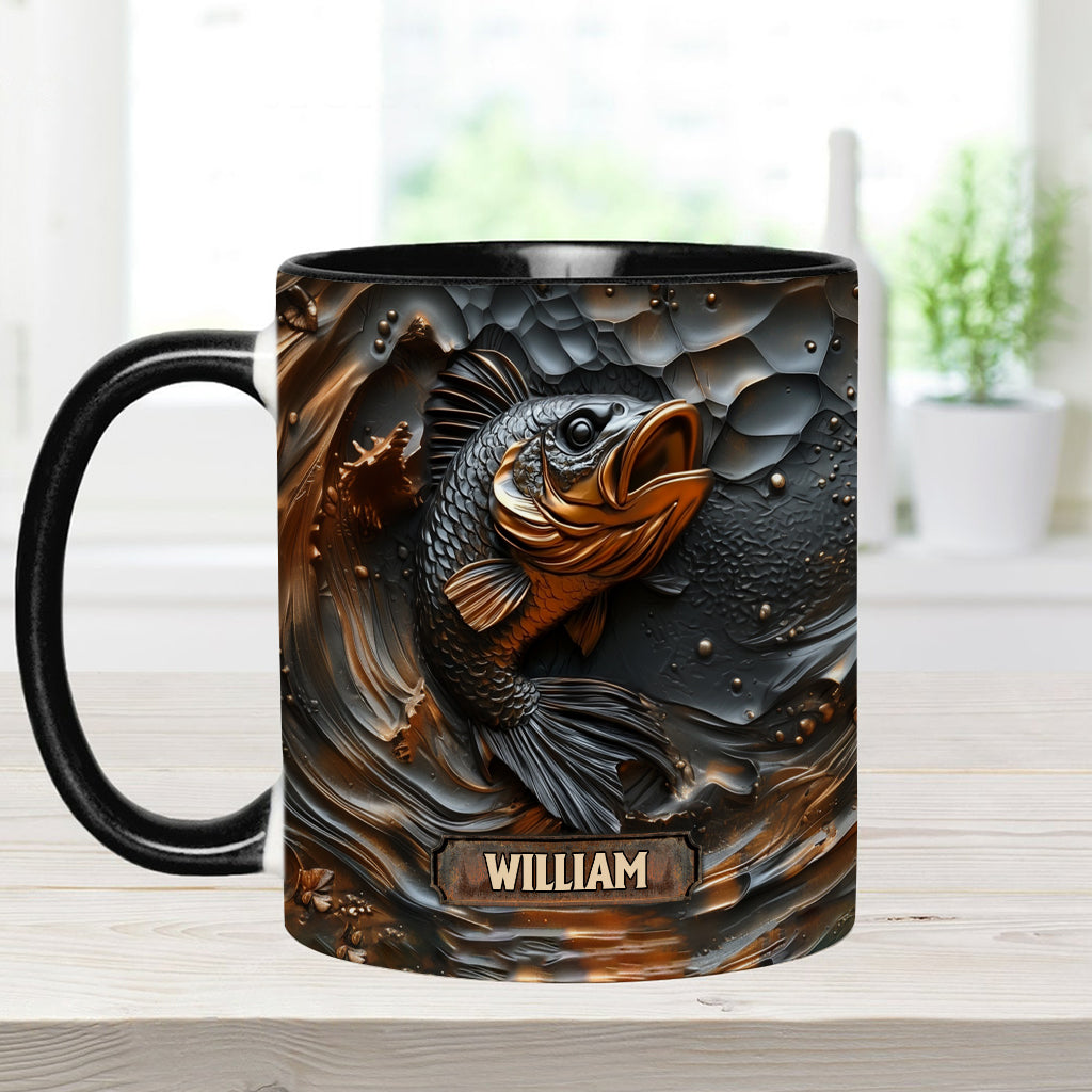 Fishing Lover - Personalized Fishing Accent Mug
