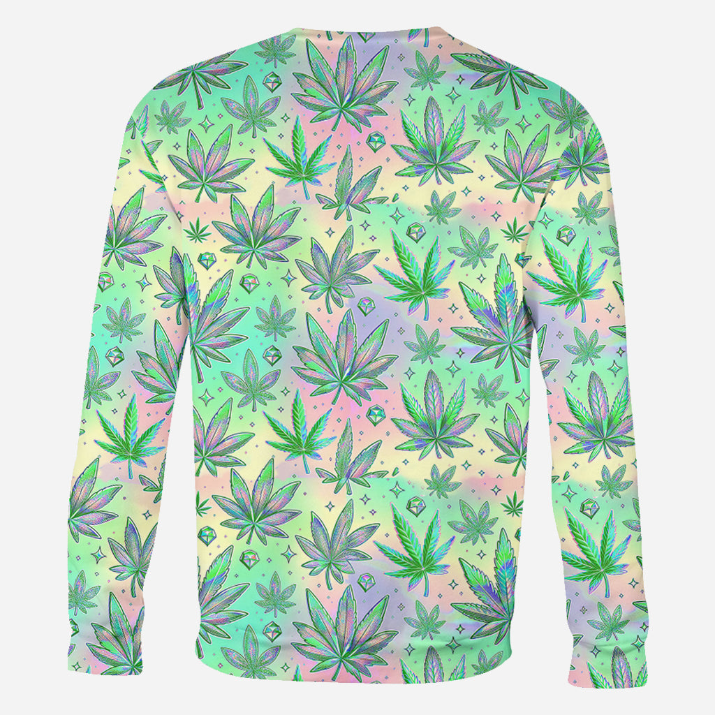 Les petits bourgeons de maman - La maman la plus cool du monde - T-shirt personnalisé avec motif cannabis.