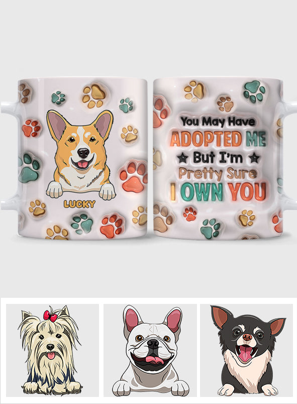 Je suis presque sûre de t'appartenir - Mug personnalisé pour chien
