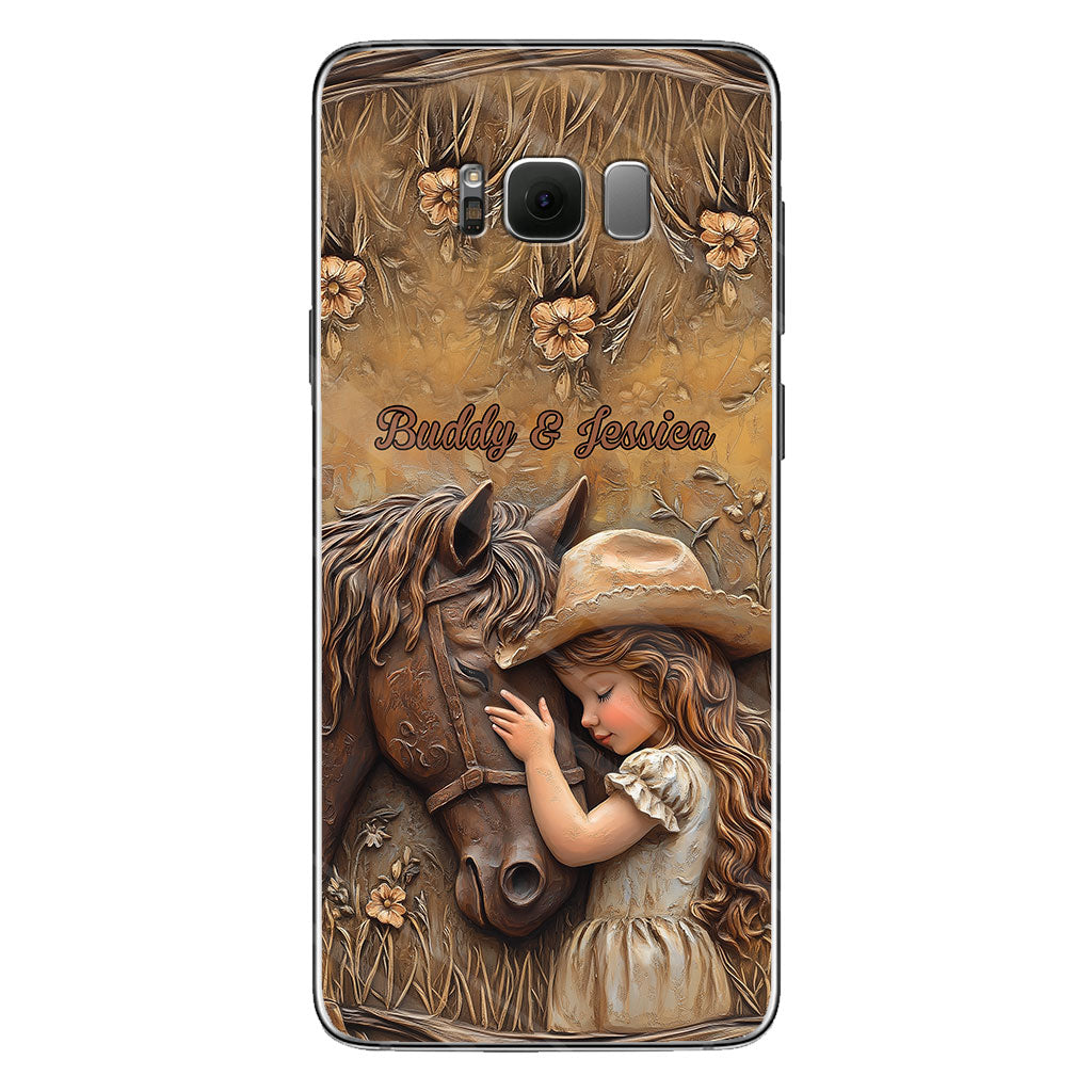 Just A Girl Who Loves Horse - Personalized Horse Clear Phone Case