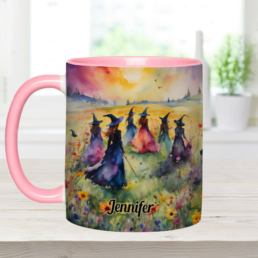 Mug personnalisé « Sorcières à l'aquarelle » - Collection de sorcières