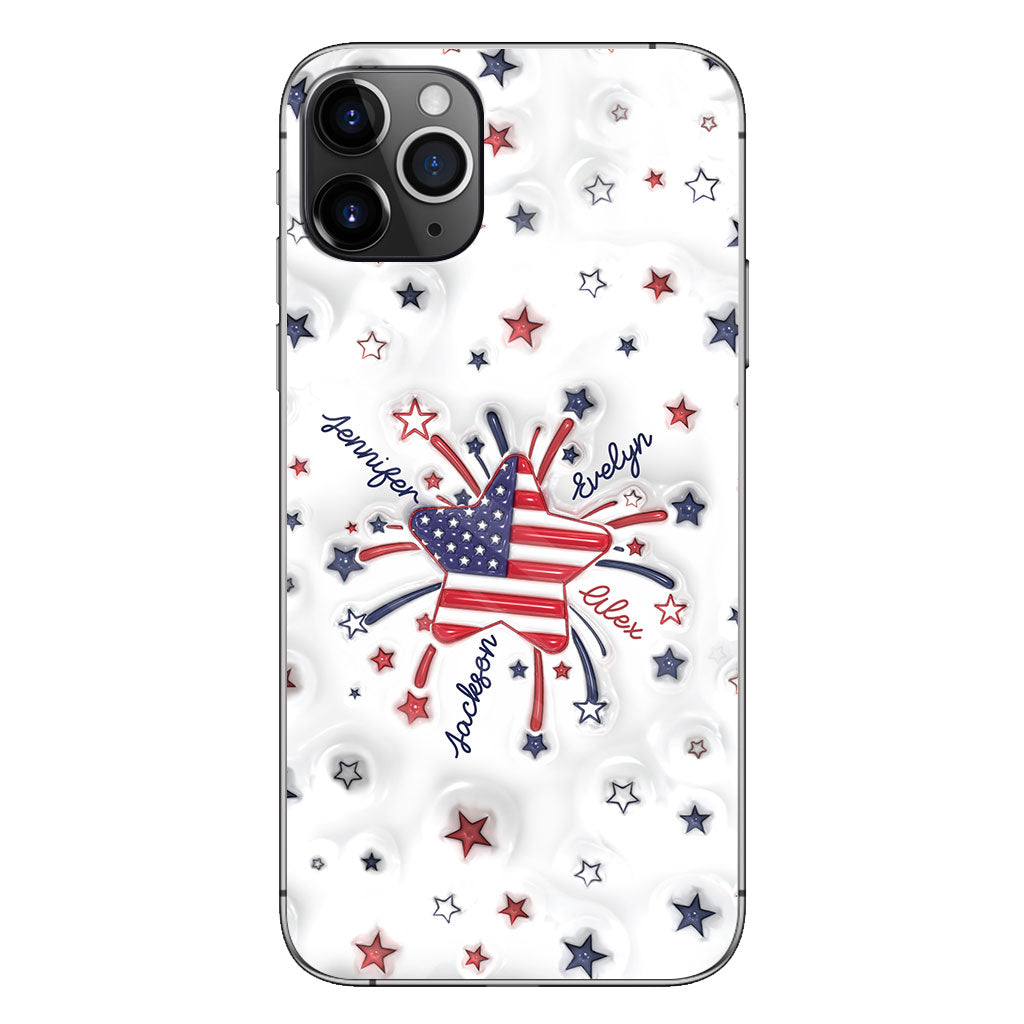 Coque de téléphone personnalisée « Petite étoile de grand-mère » pour le 4 juillet