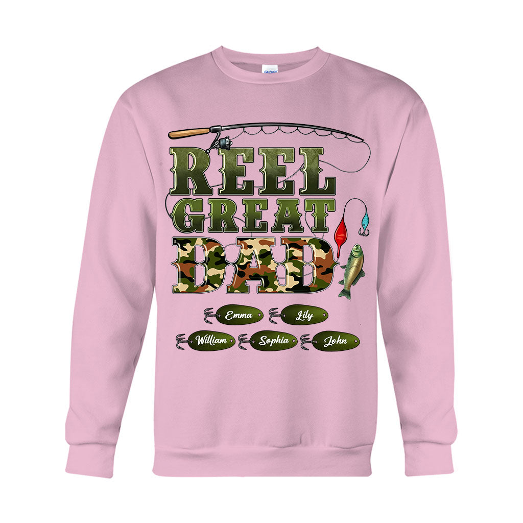 T-shirt et sweat à capuche personnalisés Western Reel Great Dad Camouflage - T-shirt et sweat à capuche pour papa