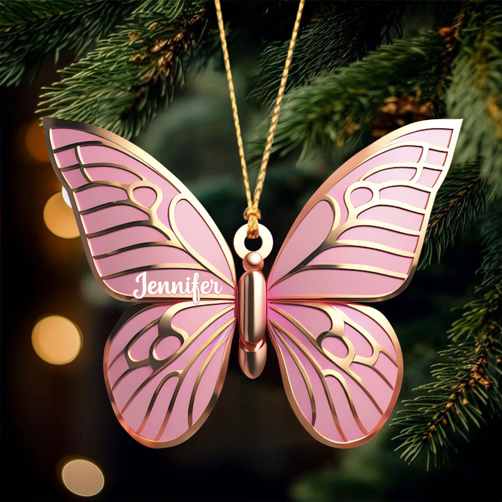 Love Butterflies - Personalized Butterfly Ornament