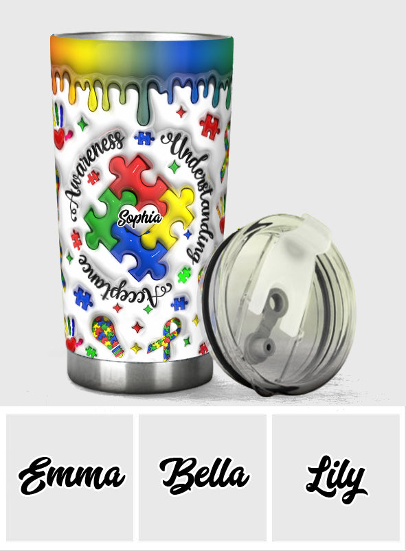 Autism Awareness - Personalized Autism Awareness Tumbler