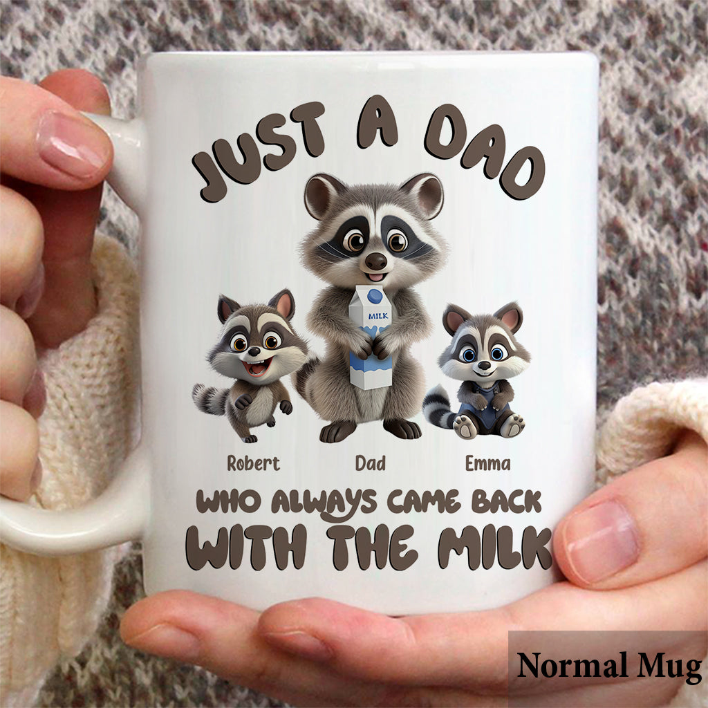 Un papa qui revenait toujours avec le lait - Mug personnalisé pour papa