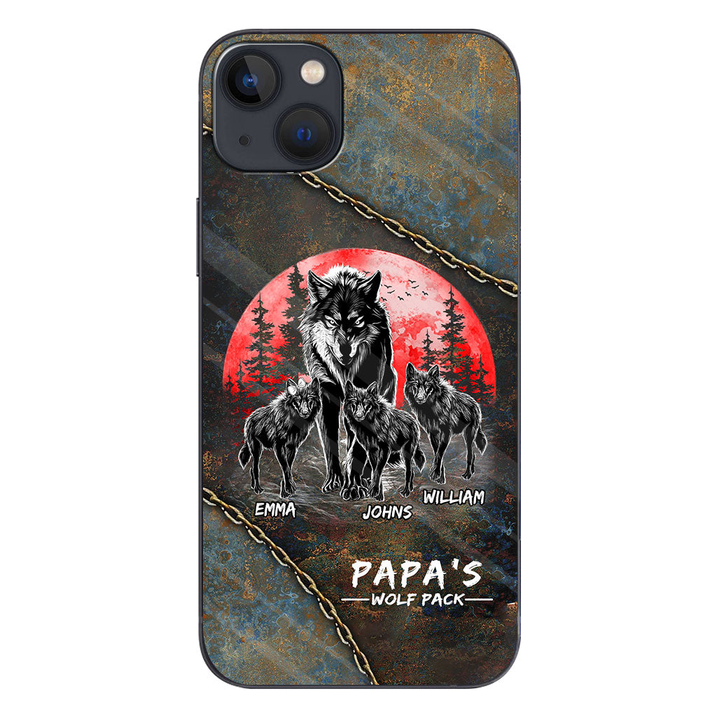 Papa Wolf Pack - Personalized Father Phone Case