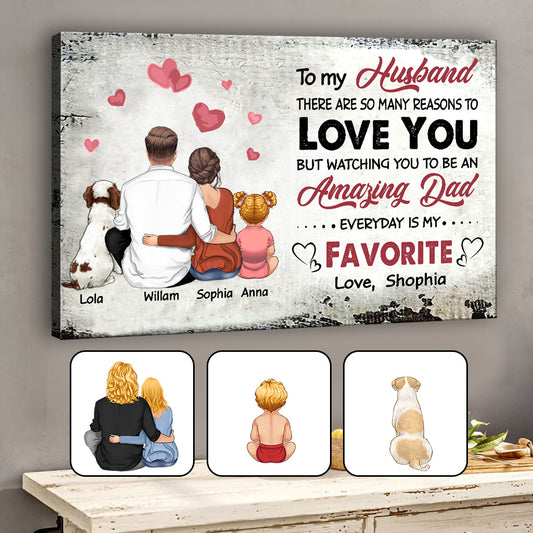 Il y a tant de raisons de t'aimer - Toile et affiche personnalisées pour couples