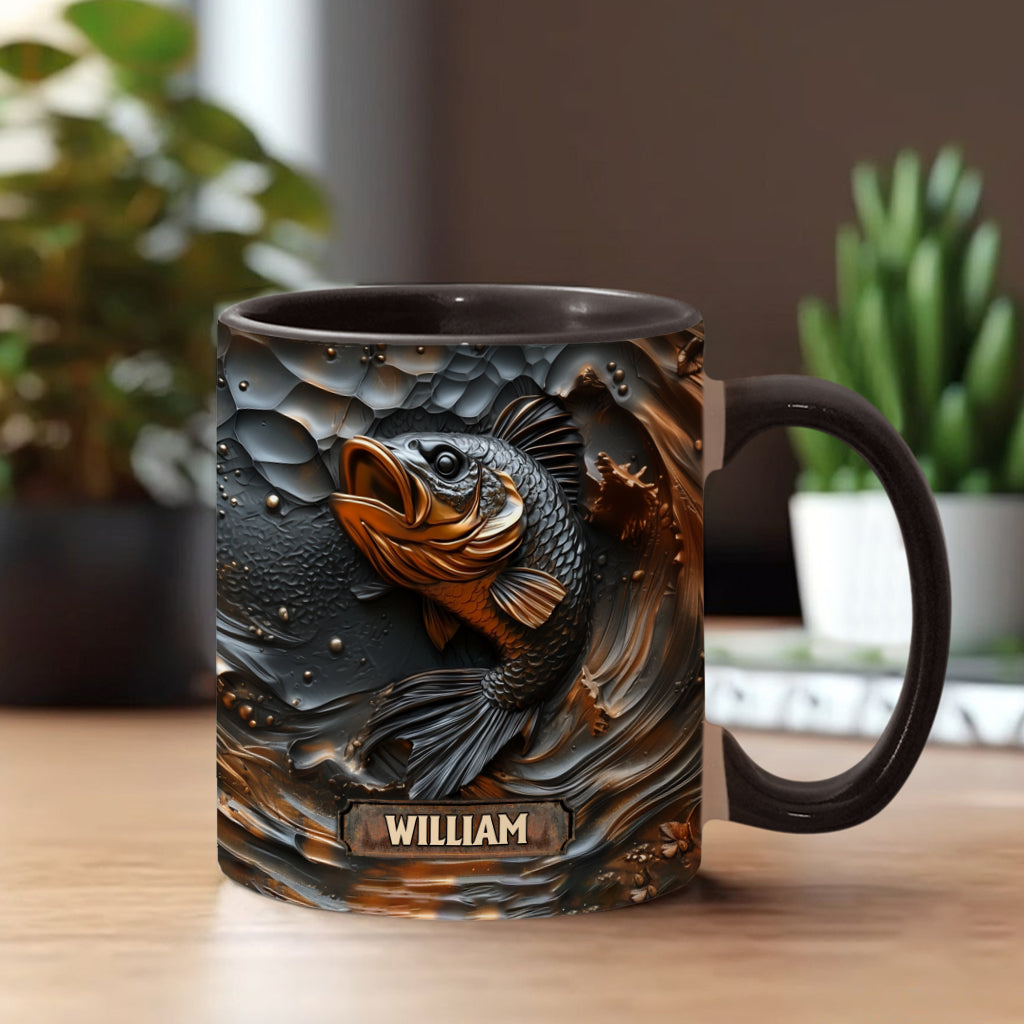 Fishing Lover - Personalized Fishing Accent Mug