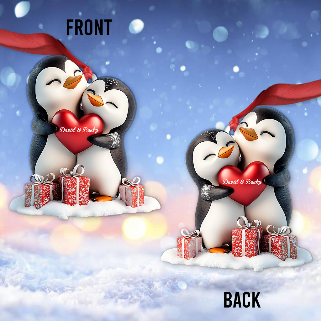 Toi et moi pour Noël - Ornement personnalisé pour couple