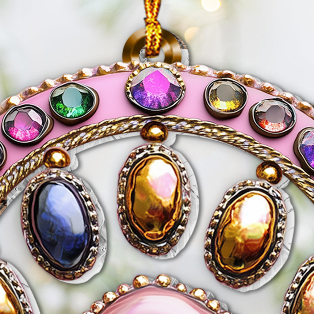 Adorable empreinte de patte - Ornement personnalisé pour chien en forme de chien