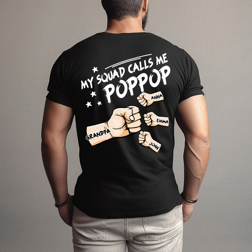 Mon équipe m'appelle Papi - T-shirt et sweat à capuche personnalisés pour grand-père