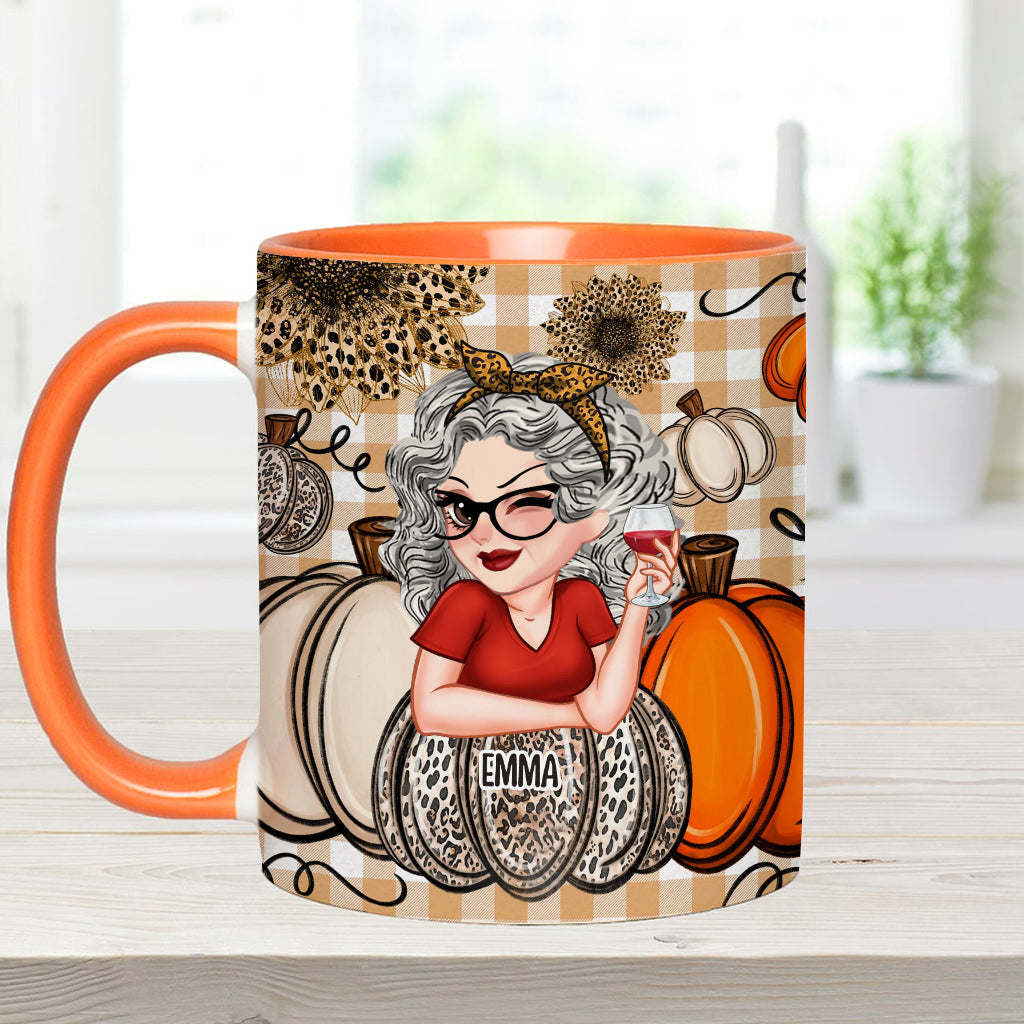 Mug personnalisé « Petites citrouilles de grand-mère » (titre au choix)
