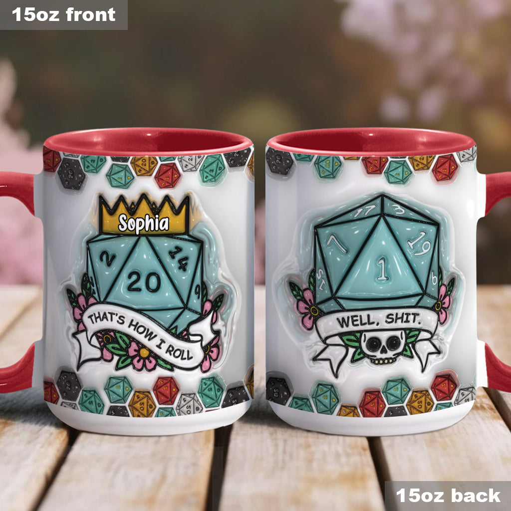 That's How I Roll - Personalized RPG Accent Mug