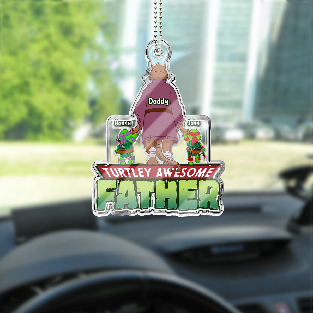 UFO With A Cat - Personalized Cat Custom Shaped Car Ornament