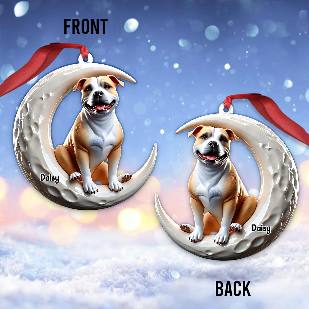 I Love My Dog - Personalized Dog Ornament