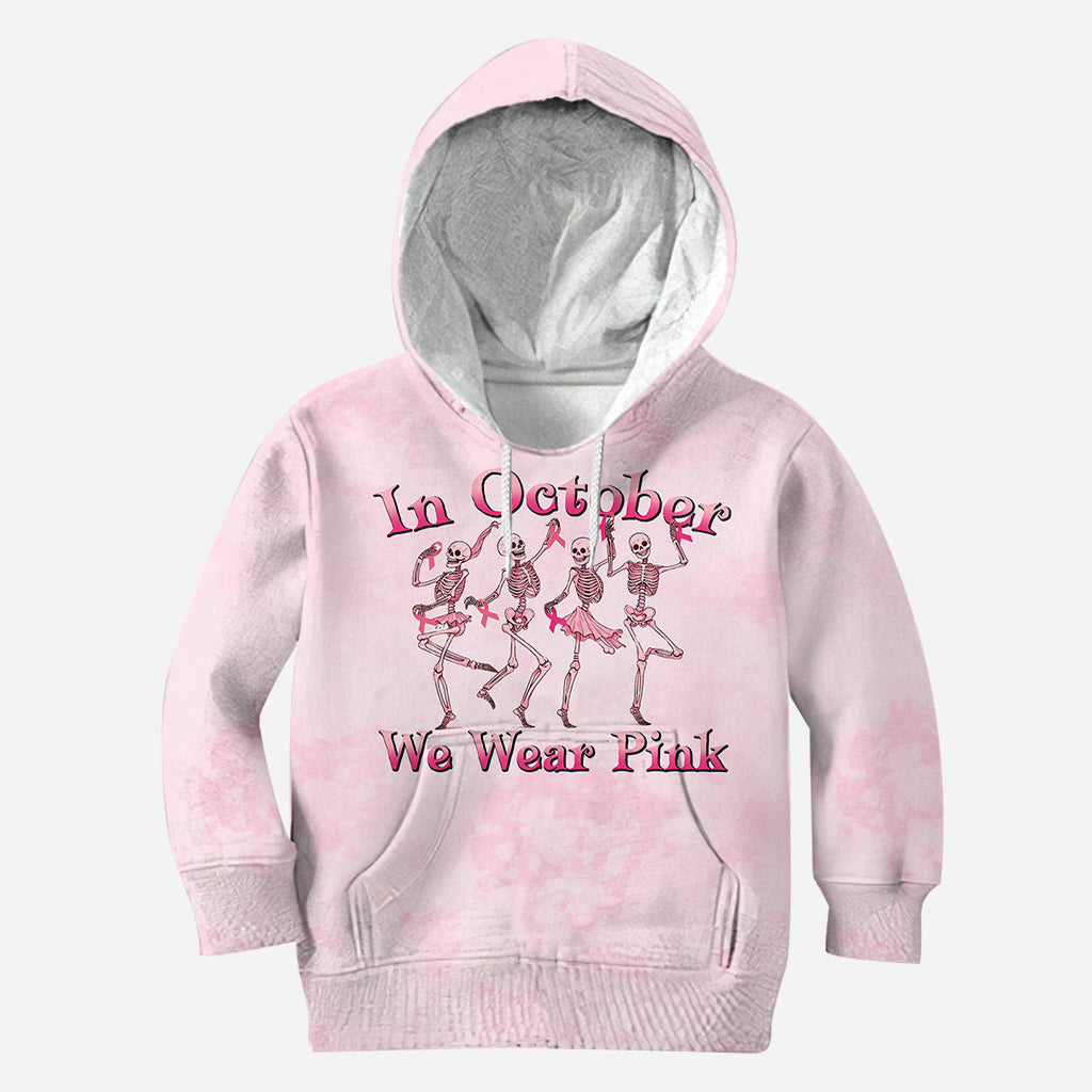 En octobre, on porte du rose - T-shirt personnalisé intégral pour la sensibilisation au cancer du sein