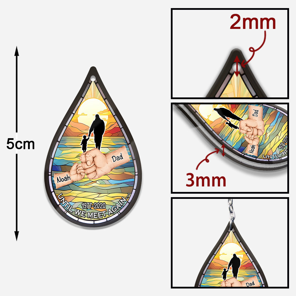 Porte-clés commémoratif personnalisé « Jusqu'à ce que nous nous revoyions »
