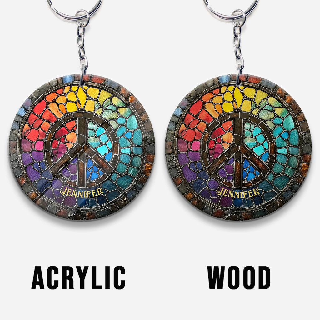Âme Hippie - Porte-clés Hippie Personnalisé
