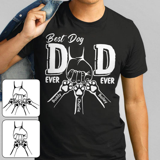 Meilleur papa de chien au monde - T-shirt et sweat à capuche personnalisés pour chien