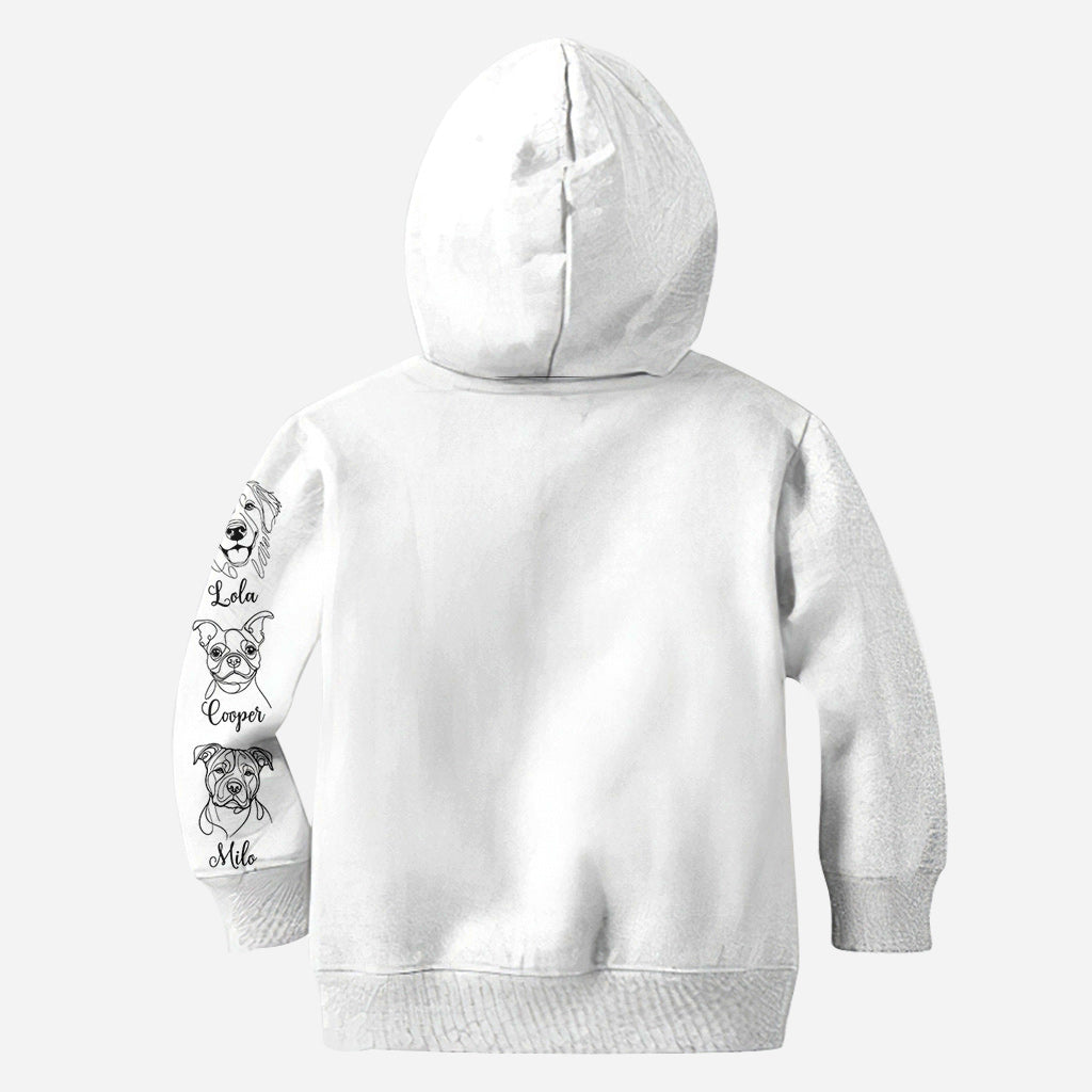 Maman de chien - T-shirt personnalisé intégral pour chien