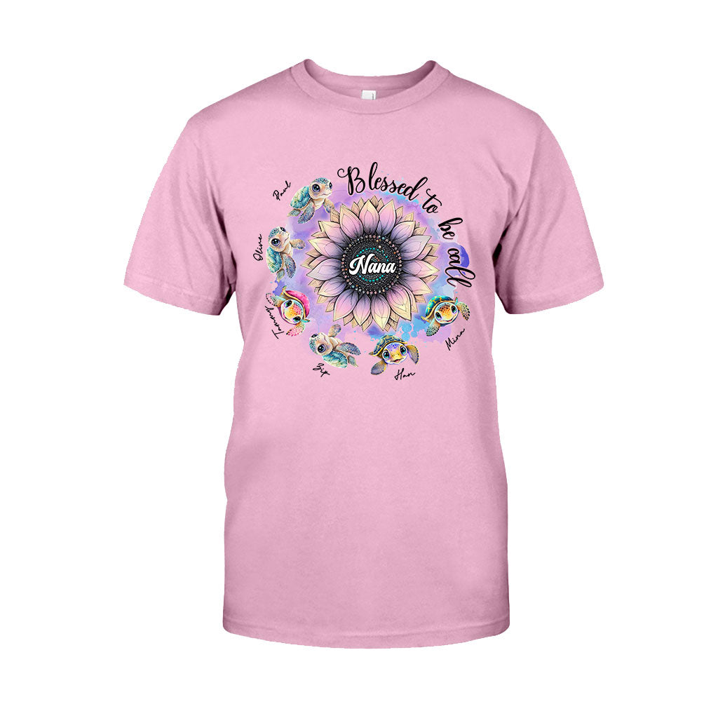 Blessed To Be Called Nana Any Title - Personalized Grandma T-shirt And Hoodie
