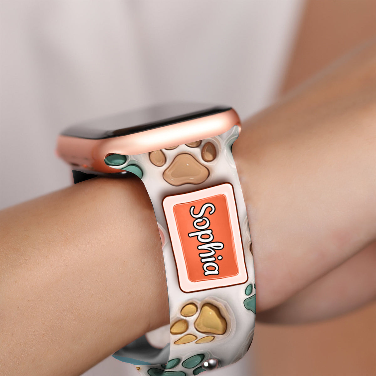 Meilleure maman de chien et meilleur papa de chat au monde - Bracelet Apple Watch personnalisé pour chien