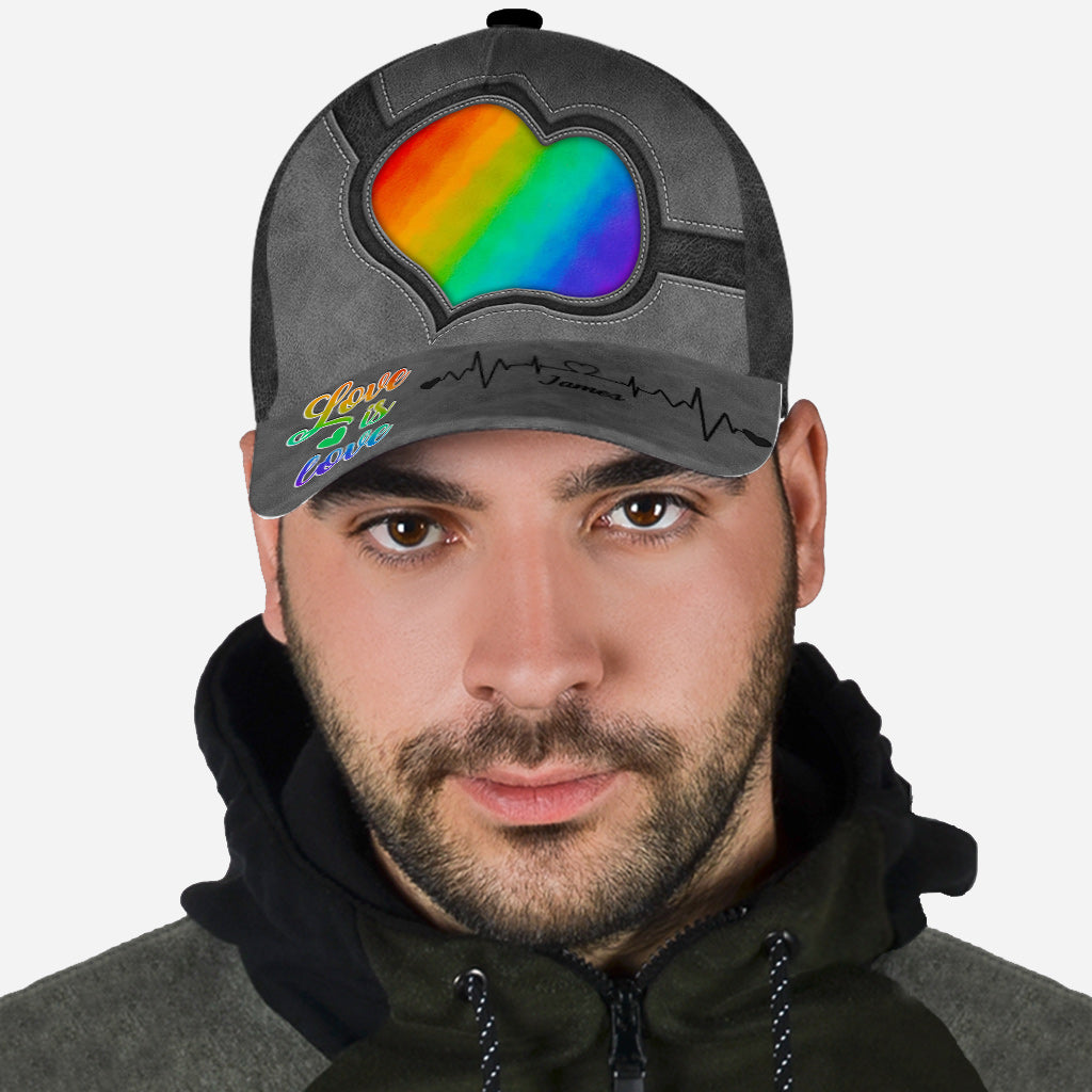 L'amour c'est l'amour - Casquette classique personnalisée de soutien à la communauté LGBT