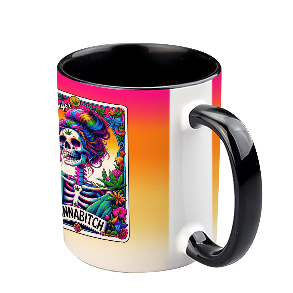 Cannab*tch - Personalized Weed Accent Mug
