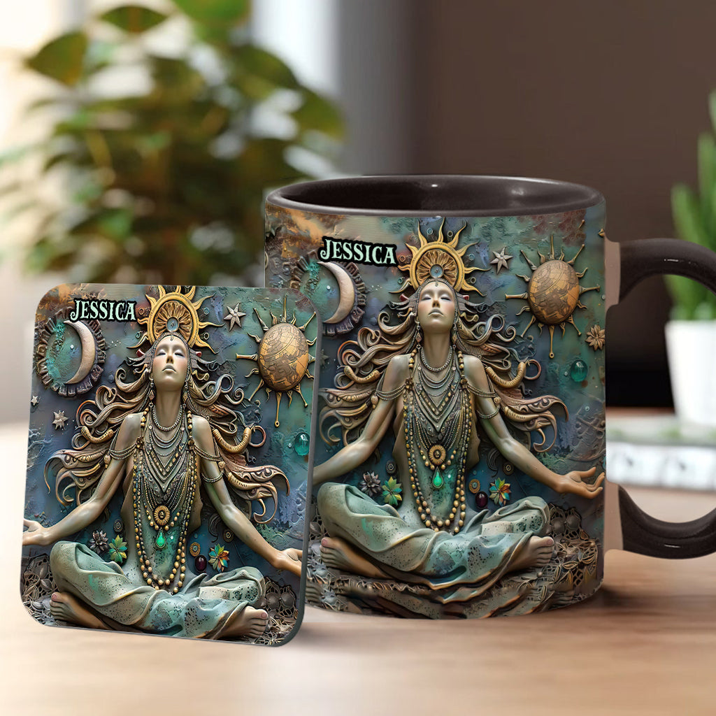 Perdez la tête, retrouvez votre âme - Mug personnalisé Yoga Accent Mug