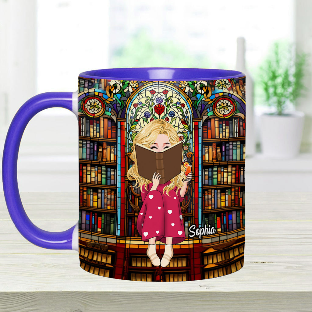 Mug personnalisé « Juste une fille qui aime les livres »