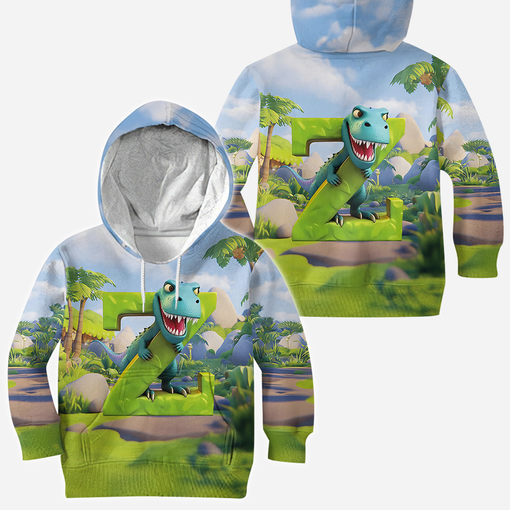 Dinosaur Alphabet - Personalized Kid All Over Shirt