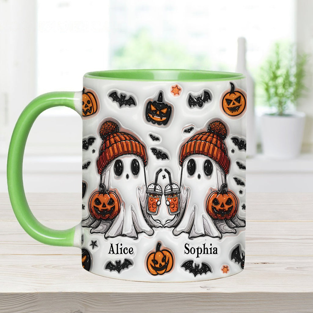 Ghost Friends - Personalized Bestie Accent Mug