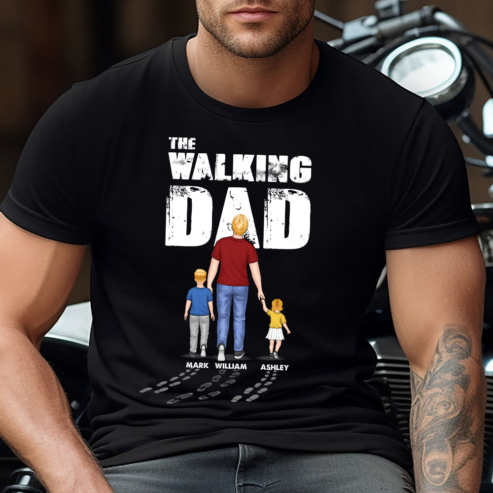 Le Papa qui marche - T-shirt et sweat à capuche personnalisés pour papa