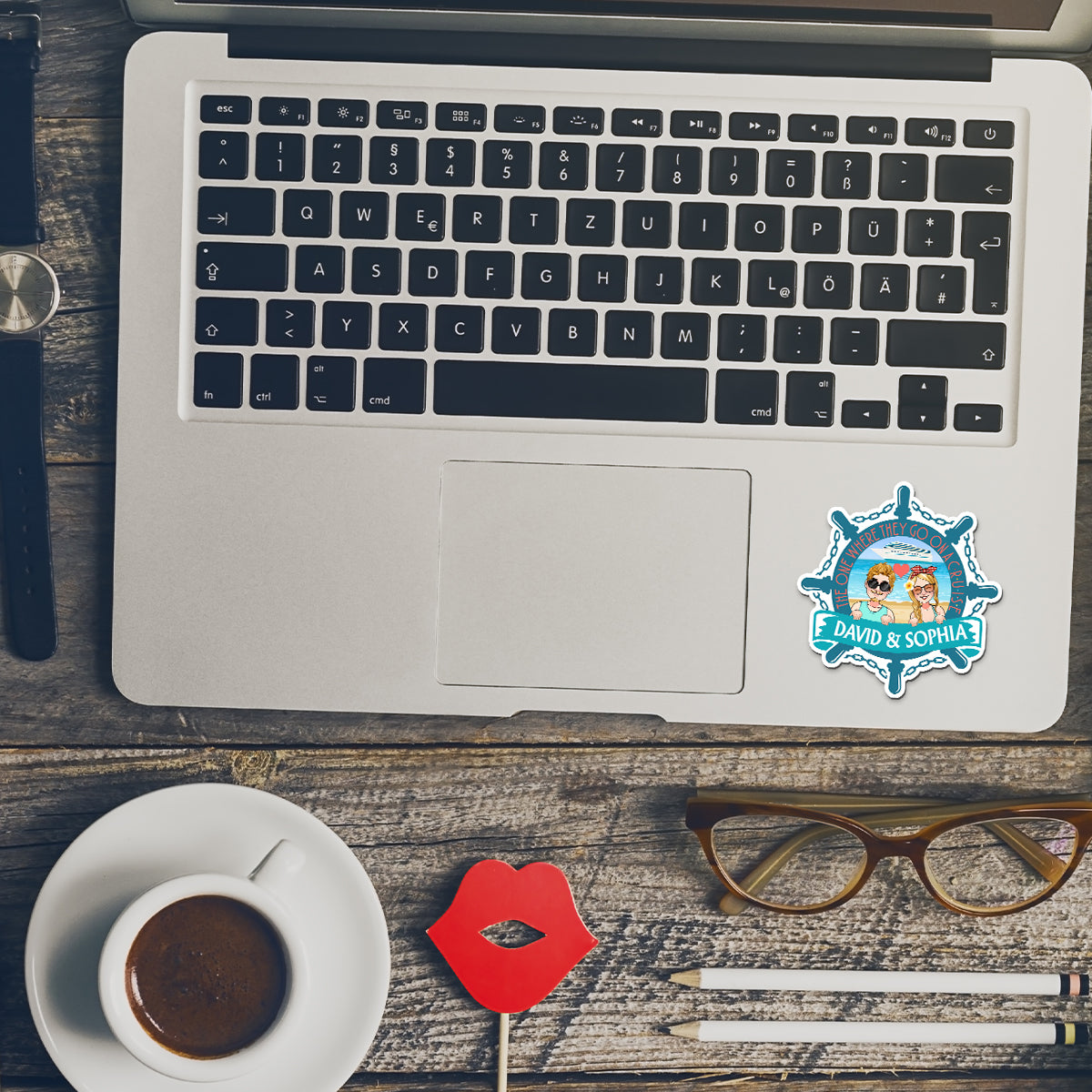 Celui où ils partent en croisière - Aimant de croisière personnalisé