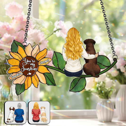 You're My Sunshine - Personalized Dog Window Hanging Suncatcher Ornament
