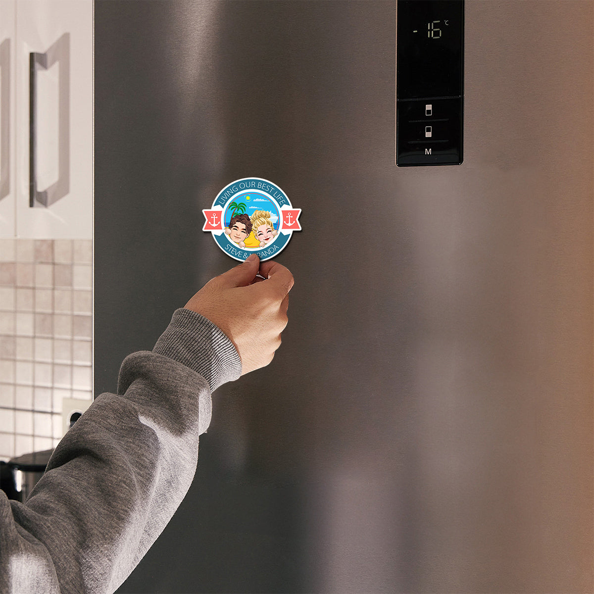 Couple de croisiéristes pour la vie - Aimant de croisière personnalisé