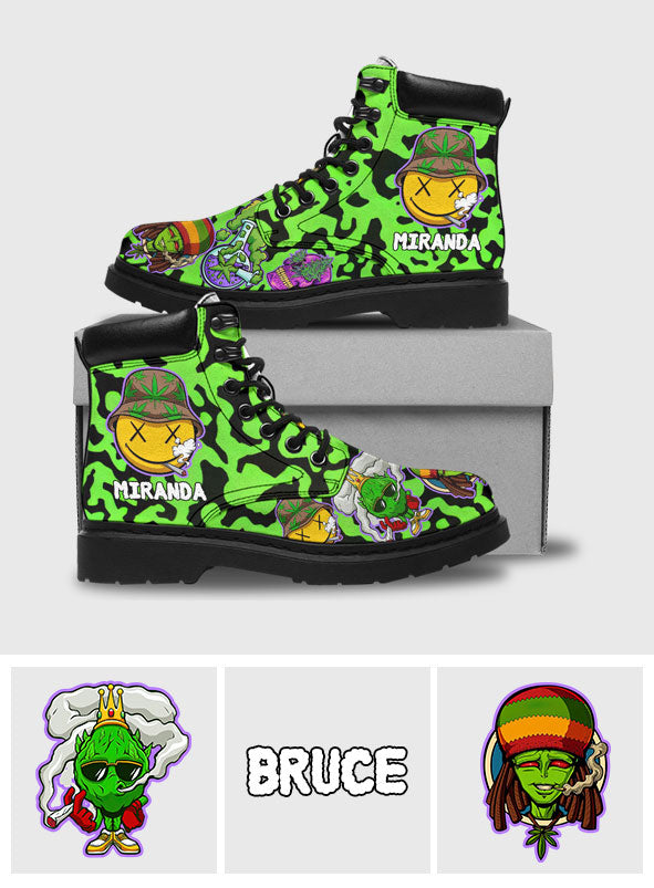 Keep One Rolled 420 - Personalized Weed All Season Boots