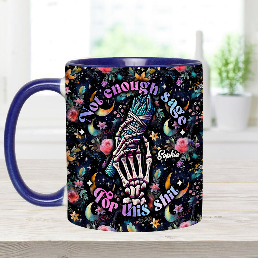Not Enough Sage - Personalized Witch Accent Mug
