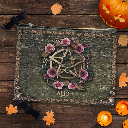 Le vieux sac d'objets de sorcière - Pochette de sorcière personnalisée