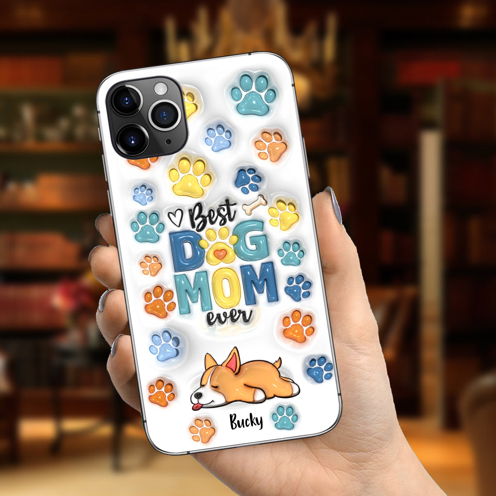 Meilleur papa/maman de chien au monde - Coque de téléphone personnalisée pour chien